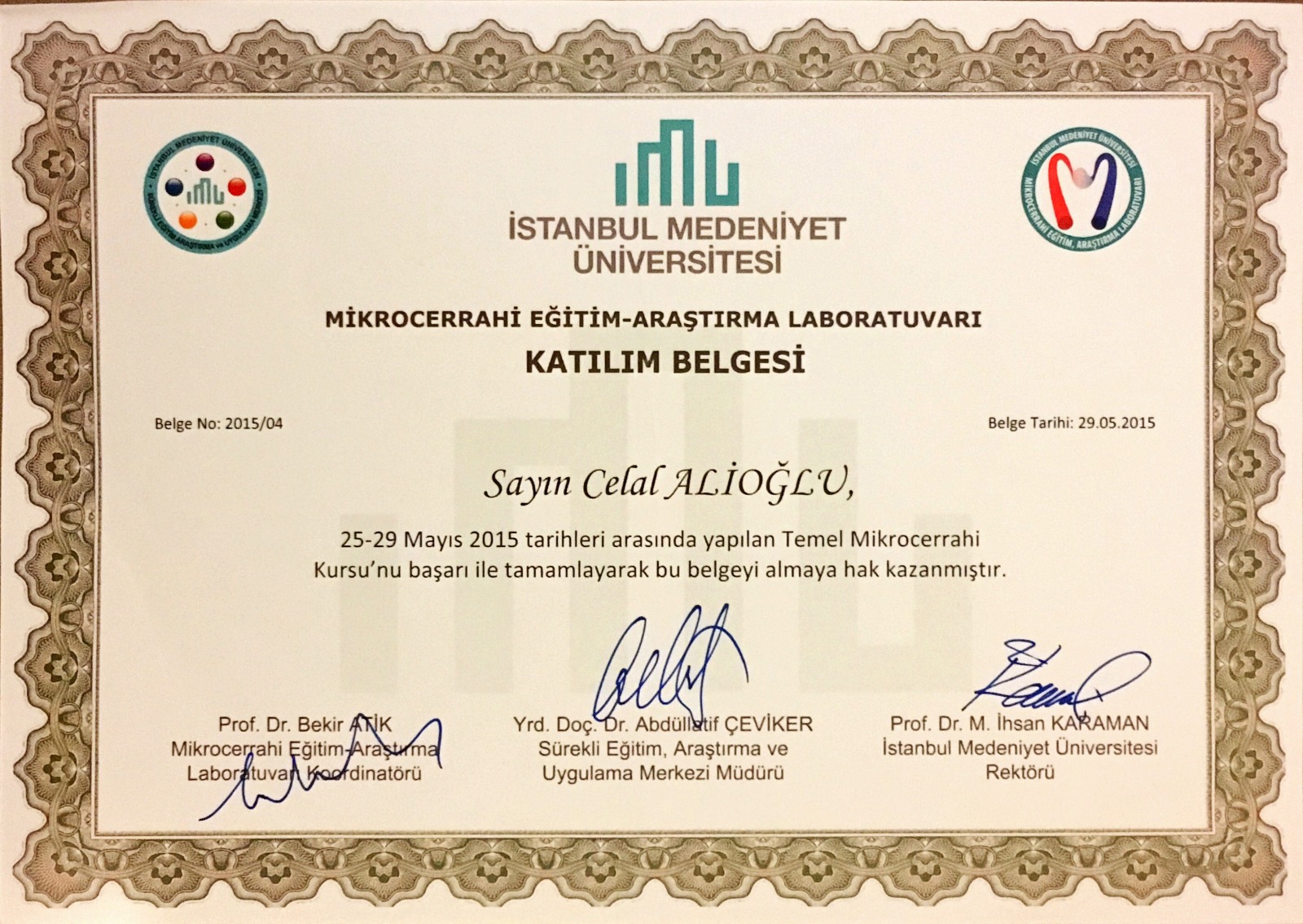 Op. Dr. Celal Alioğlu